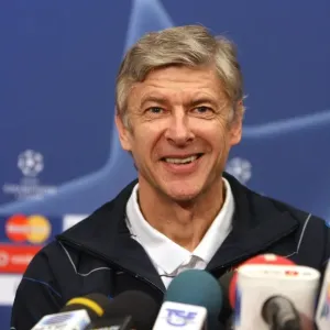 Arsene Wenger at Arsenal Press Conference Before FC Porto Clash, UEFA Champions League, Porto, 2008 Arsene Wenger at Arsenal Press Conference Before FC Porto Clash, UEFA Champions League, Porto, 2008
