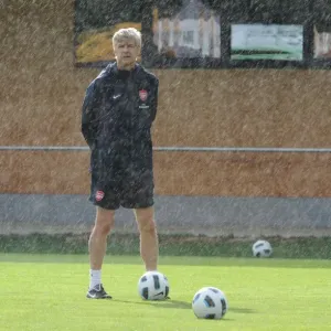 Arsene Wenger at Arsenal Training Camp, Austria, 2010