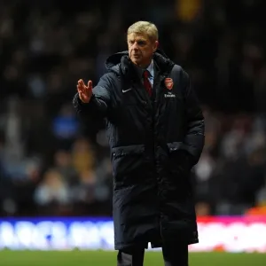 Arsene Wenger at Aston Villa: Arsenal vs. Villa, Premier League 2013-14 Arsene Wenger at Aston Villa: Arsenal vs. Villa, Premier League 2013-14