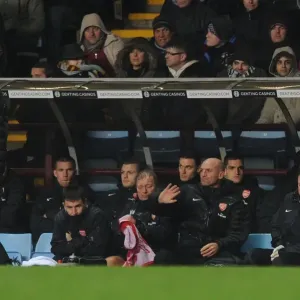 Arsene Wenger at Aston Villa: Premier League Clash 2012