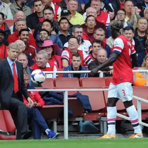 Arsene Wenger and Bacary Sagna in Action: Arsenal vs Norwich City, 2013-14 Premier League Arsene Wenger and Bacary Sagna in Action: Arsenal vs Norwich City, 2013-14 Premier League