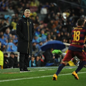 Arsene Wenger at Camp Nou: Arsenal FC vs. FC Barcelona, UEFA Champions League 2015-16