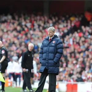 Arsene Wenger Celebrates Arsenal's 1-0 Victory Over Wolverhampton Wanderers, FA Premier League, 2010