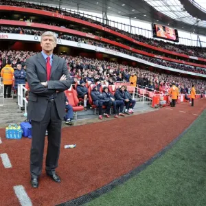 Arsene Wenger Celebrates Arsenal's 3:0 Victory Over Wigan Athletic in Barclays Premier League at Emirates Stadium (2011) Arsene Wenger Celebrates Arsenal's 3:0 Victory Over Wigan Athletic in Barclays Premier League at Emirates Stadium (2011)