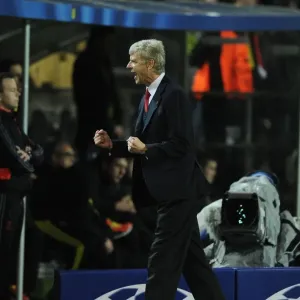 Arsene Wenger Celebrates Arsenal's Victory Over Borussia Dortmund in the UEFA Champions League (2013)