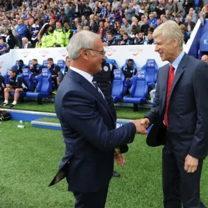 Arsene Wenger and Claudio Ranieri: A Pre-Match Handshake (Leicester City vs. Arsenal, 2016-17) Arsene Wenger and Claudio Ranieri: A Pre-Match Handshake (Leicester City vs. Arsenal, 2016-17)