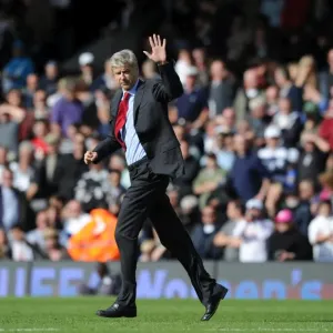 Arsene Wenger at Craven Cottage: A 2-2 Stalemate in Arsenal's Barclays Premier League Battle with Fulham (May 2011)