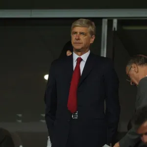 Arsene Wenger at Emirates Stadium: Arsenal FC vs Olympiacos FC, UEFA Champions League 2012