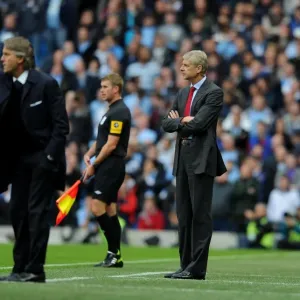 Arsene Wenger at Etihad Stadium: Manchester City vs. Arsenal - Premier League 2012-13: A 1-1 Stalemate