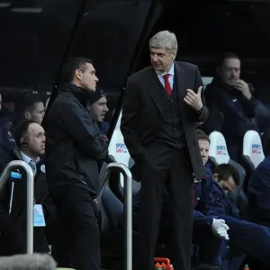 Arsene Wenger Faces Fourth Official Amidst Newcastle-Arsenal Tension (2013-14) Arsene Wenger Faces Fourth Official Amidst Newcastle-Arsenal Tension (2013-14)