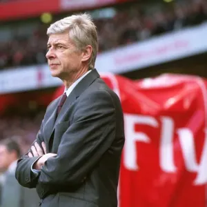 Arsene Wenger: Focused Before Arsenal's 2-1 Victory Over Manchester United, FA Premiership, Emirates Stadium (January 2007) Arsene Wenger: Focused Before Arsenal's 2-1 Victory Over Manchester United, FA Premiership, Emirates Stadium (January 2007)