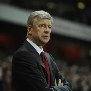 Arsene Wenger: Focused at the Emirates before Arsenal vs Fulham (2011-12) Arsene Wenger: Focused at the Emirates before Arsenal vs Fulham (2011-12)