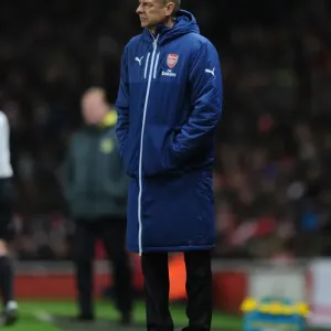 Arsene Wenger Focuses during Arsenal vs Southampton, Premier League 2014-15