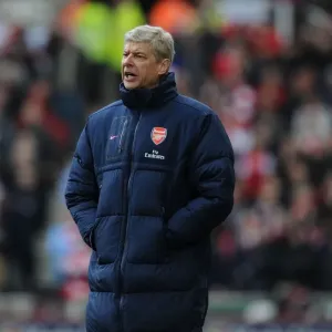Arsene Wenger at the Frontline: Arsenal vs Stoke City, Premier League Clash, 2011-12