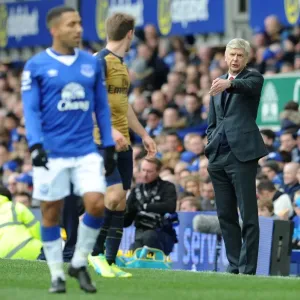 Arsene Wenger Guides Arsenal to a 2-0 Victory over Everton in the Barclays Premier League
