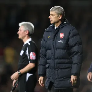 Arsene Wenger Guides Arsenal to a 2-0 Victory over West Ham United, Barclays Premier League, Upton Park, 2008 Arsene Wenger Guides Arsenal to a 2-0 Victory over West Ham United, Barclays Premier League, Upton Park, 2008