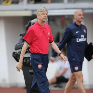 Arsene Wenger at Half Time: Arsenal vs Manchester City Pre-Season 2013-14 Arsene Wenger at Half Time: Arsenal vs Manchester City Pre-Season 2013-14