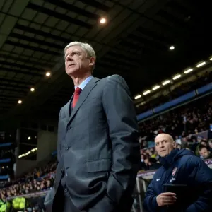 Arsene Wenger: Intense Focus at Aston Villa vs Arsenal, Premier League 2013-14 Arsene Wenger: Intense Focus at Aston Villa vs Arsenal, Premier League 2013-14