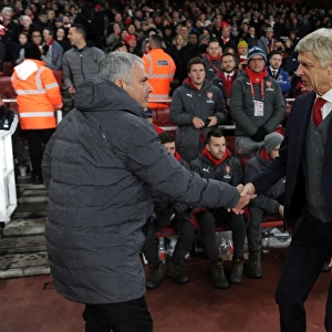Arsene Wenger and Jose Mourinho: A Pre-Match Encounter at the Emirates (Arsenal v Manchester United, 2017-18)