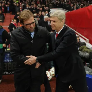 Arsene Wenger and Jurgen Klopp: United Kingdom Clash in Arsenal vs. Borussia Dortmund UEFA Champions League (2014)