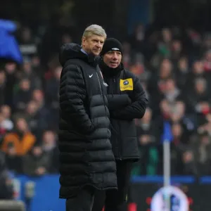 Arsene Wenger and Kevin Friend: Chelsea vs. Arsenal, Premier League 2012-13