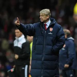 Arsene Wenger Leading Arsenal Against Everton, Premier League 2011-12