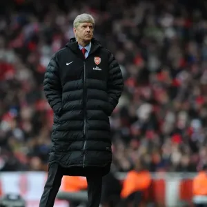 Arsene Wenger Leading Arsenal Against Reading in the Premier League, 2013