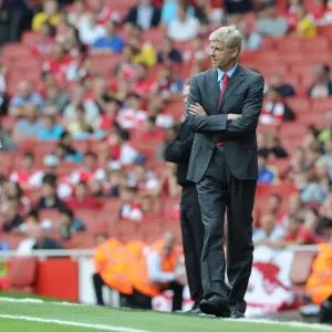 Arsene Wenger Leads Arsenal Against Aston Villa in 2013-14 Premier League