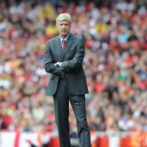 Arsene Wenger Leads Arsenal Against Aston Villa in the Premier League (2013-14)