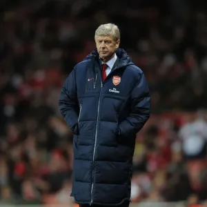 Arsene Wenger Print (Arsenal v Everton 2011-12)