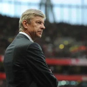 Arsene Wenger Leads Arsenal Against Manchester United, Premier League 2011-12 Arsene Wenger Leads Arsenal Against Manchester United, Premier League 2011-12