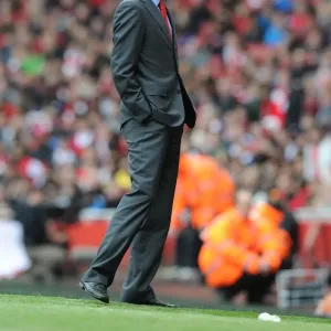 Arsene Wenger Leads Arsenal Against Manchester United, Premier League 2012-13 Arsene Wenger Leads Arsenal Against Manchester United, Premier League 2012-13