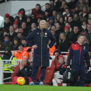 Arsene Wenger Leads Arsenal in Premier League Clash Against Newcastle United (2015-16)