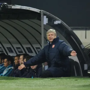 Arsene Wenger Leads Arsenal in UEFA Champions League Clash against AC Milan, 2011-12 Arsene Wenger Leads Arsenal in UEFA Champions League Clash against AC Milan, 2011-12