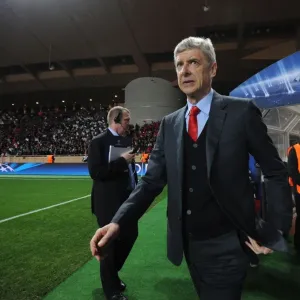 Arsene Wenger Leads Arsenal in UEFA Champions League Clash against AS Monaco (2014/15)