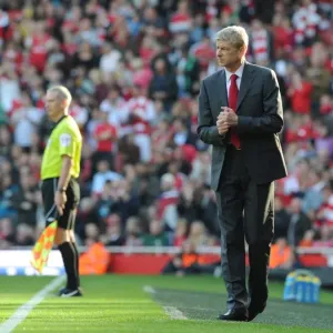 Arsene Wenger Leads Arsenal to Victory: 3-1 Over Stoke City in the Premier League (2011-2012) at Emirates Stadium