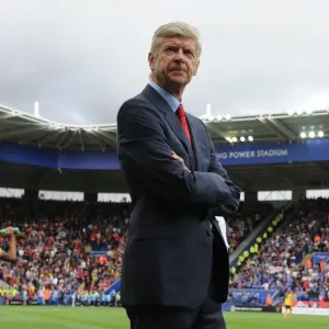 Arsene Wenger at Leicester City's King Power Stadium (2016-17) Arsene Wenger at Leicester City's King Power Stadium (2016-17)
