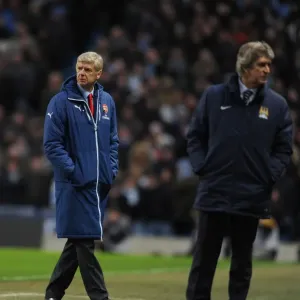 Arsene Wenger at Manchester City vs Arsenal, Premier League 2014-15
