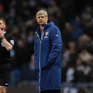 Arsene Wenger at Manchester City vs Arsenal, Premier League 2014-15