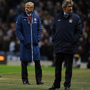 Arsene Wenger at Manchester City vs Arsenal, Premier League 2014-15