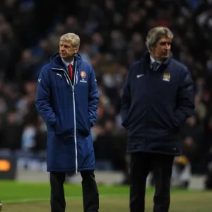 Arsene Wenger at Manchester City vs Arsenal, Premier League 2014-15