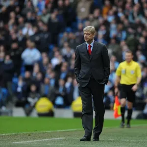 Arsene Wenger at Manchester City vs Arsenal (2013-14) Arsene Wenger at Manchester City vs Arsenal (2013-14)