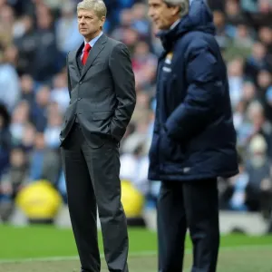 Arsene Wenger at Manchester City vs Arsenal (2013-14) Arsene Wenger at Manchester City vs Arsenal (2013-14)