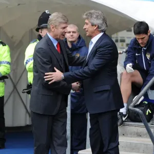 Arsene Wenger and Manuel Pellegrini: A Meeting of Minds - Manchester City vs. Arsenal, Premier League 2013-14 Arsene Wenger and Manuel Pellegrini: A Meeting of Minds - Manchester City vs. Arsenal, Premier League 2013-14