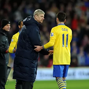 Arsene Wenger and Mesut Ozil: A Moment from the Cardiff Derby, 2013-14 Premier League
