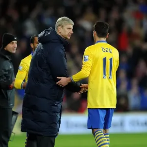 Arsene Wenger and Mesut Ozil: A Moment from the Cardiff Derby, 2013-14 Premier League