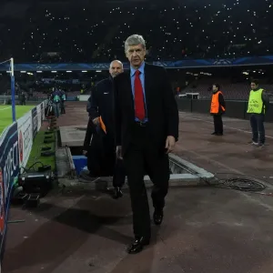 Arsene Wenger at Napoli's Stadio San Paolo before Arsenal-Napoli UCL Clash (2013) Arsene Wenger at Napoli's Stadio San Paolo before Arsenal-Napoli UCL Clash (2013)
