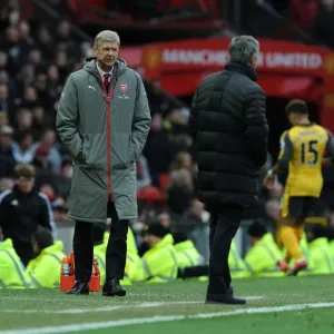 Arsene Wenger at Old Trafford: Manchester United vs. Arsenal, Premier League 2016-17 Arsene Wenger at Old Trafford: Manchester United vs. Arsenal, Premier League 2016-17