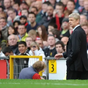 Arsene Wenger at Old Trafford: Manchester United vs. Arsenal, Premier League 2011-12 Arsene Wenger at Old Trafford: Manchester United vs. Arsenal, Premier League 2011-12