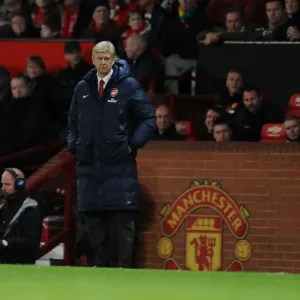Arsene Wenger at Old Trafford: Manchester United vs. Arsenal (Premier League 2013-14) Arsene Wenger at Old Trafford: Manchester United vs. Arsenal (Premier League 2013-14)